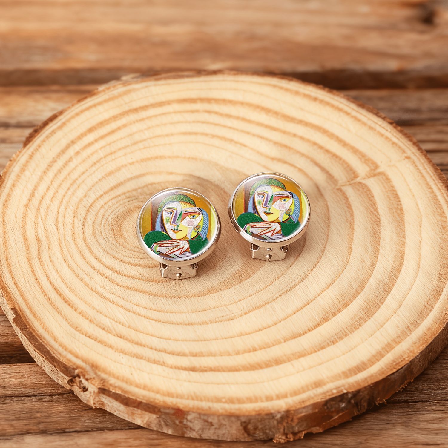 2pcs Abstract Design No-Piercing Ear Clips for Women